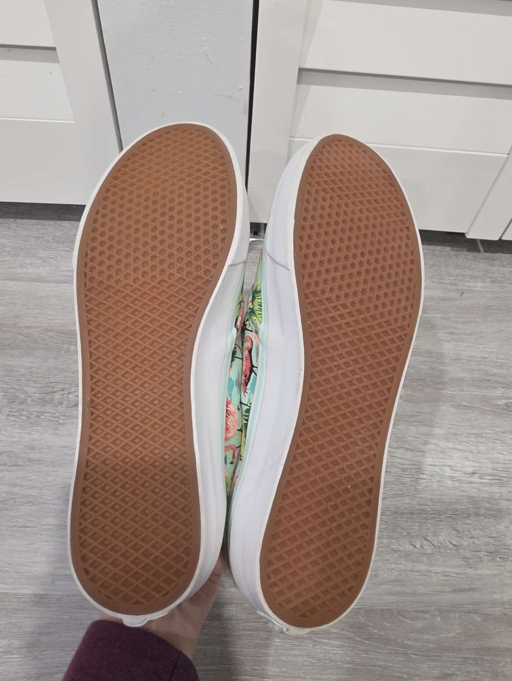Vans Ultra Cush - Flamingo Tie Closure Shoes Sneakers Sz. 7.5 - NWOB - Picture 8 of 10